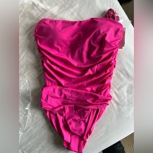 NWT Victorias Secret Hot Pink Strapless One Piece